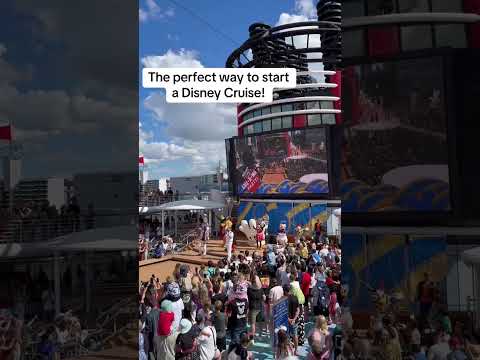 Thumbnail for Before we even left the dock… the sound of pure Disney magic! #disneycruise #disneywonder