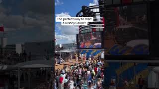 Before we even left the dock… the sound of pure Disney magic! #disneycruise #disneywonder