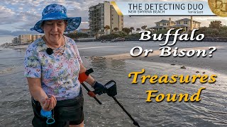 Buffalo or Bison? Metal Detecting New Smyrna Beach Florida | The Detecting Duo