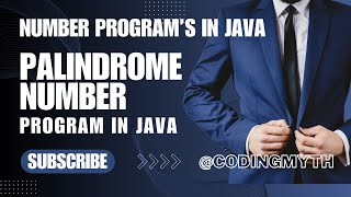 Palindrome number in java | ICSE computer application | Program to check Palindrome Number in Java