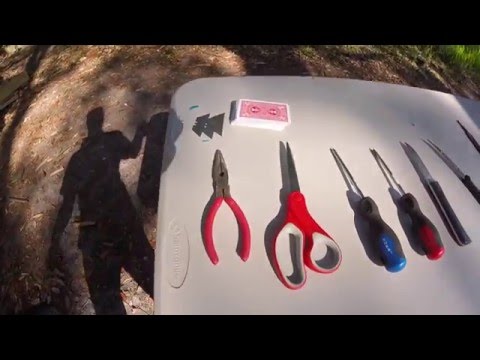 Improvised Weapon Throwing BARRAGE Sequence