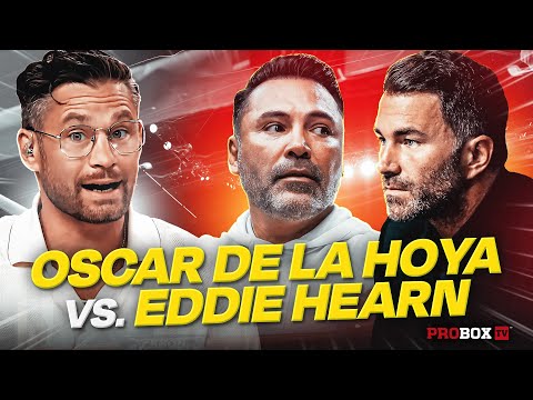 It may be boxing's hottest rivalry right now.. Oscar De La Hoya vs. Eddie Hearn.