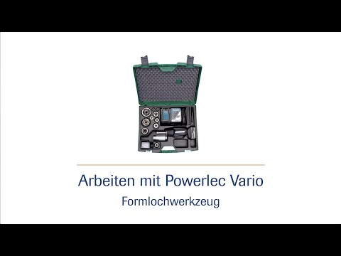 Akkubetriebene Hydraulik-Stanzpumpe Powerlec Vario -  Formlochwerkzeug HD | häwa