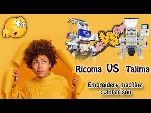 Ricoma VS Tajima embroidery machines comparison | Best Embroidery Machines Comparison | Zdigitizing - YouTube