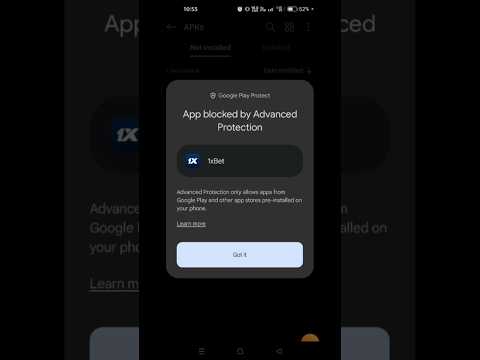Solved app not installed -  app block advance protection
