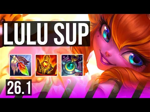 LULU & Lucian vs BLITZCRANK & Aphelios (SUP) | 7k gold comeback | KR Master | 26.1