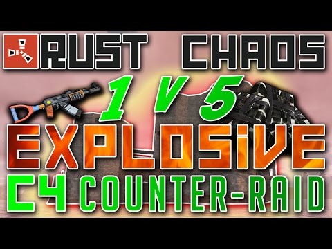 1 v 5 Explosive C4 Counter-Raid : Rust Raid Chaos (Part 2)