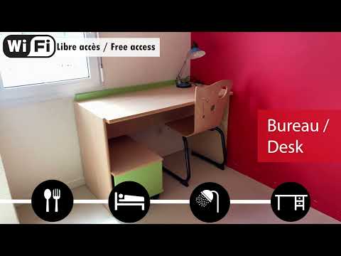 Logement Studio 20m² Résidence BRETON - HEROUVILLE SAINT CLAIR Crous Normandie