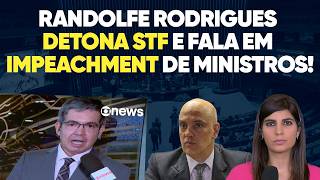 Randolfe deixa GloboNews SEM REAÇÃO ao defender impeachment no STF!