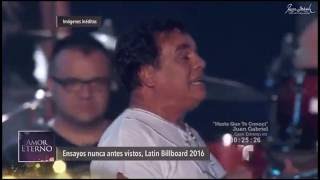 Juan Gabriel ensayando con Alejandro Fernández