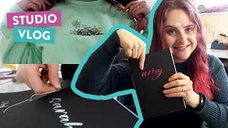 Studio Vlog | Making notebooks and teaching over 900 students calligraphy drills | 21