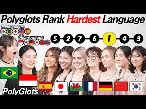 2 Polyglots Ranking 9 Languages!!! Which Language is hardest??