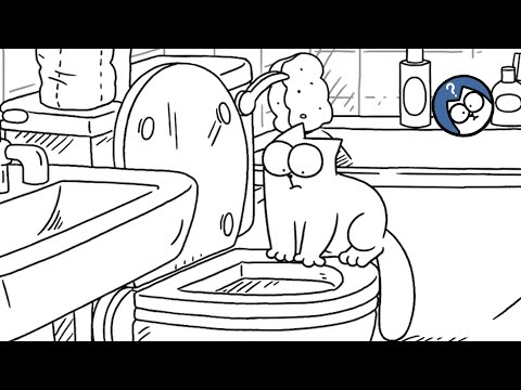 A Curious Cat Explores the Bathroom | Short Comp | Simon's Cat Extra