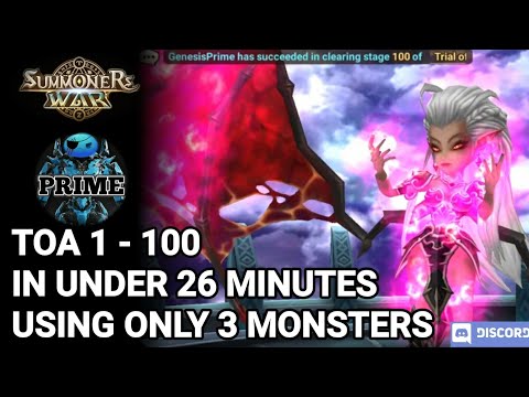 @GenesisPrime Toa 1-100 In Under 26 Minutes... with 3 Monsters