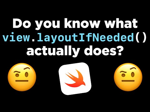 Do you know what view.layoutIfNeeded() actually does? 🤨