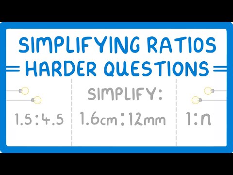 GCSE Maths - Simplifying Harder Ratios  (Decimals, Mixed Units and 1:n) - Part 2  #82