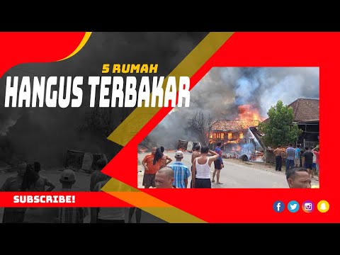 Mobil Pengangkut Minyak Terbakar, 5 Rumah Hangus 