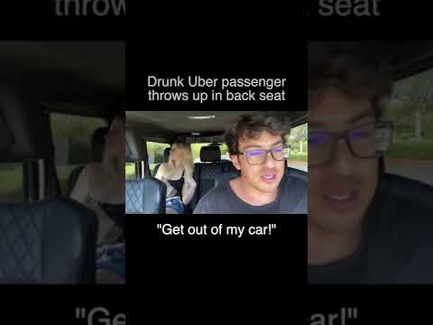 Uber Passenger Throws Up & Gets Kicked Out!