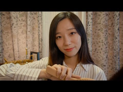 ASMR Cozy Autumn Night Relaxation🍂- whisper, hair...