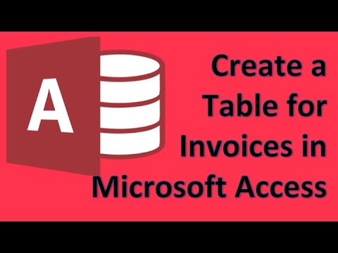 Microsoft Access - 04 Create a table for invoices in a store app