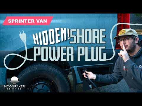 How We Hid Our Sprinter Van's Shore Power Plug for a Stealthy Look!
