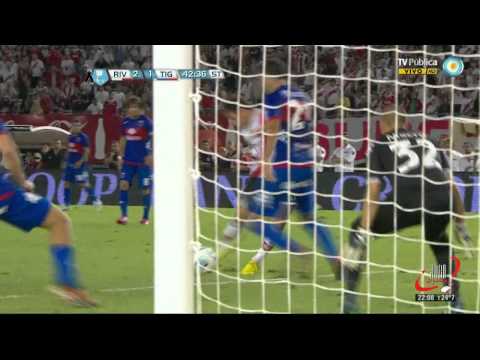 SEGUNDO GOL DE LUNA - RIVER 3 TIGRE 2 - FECHA 3 (24 02 2013)