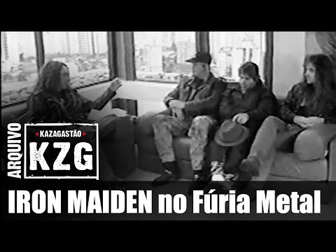 IRON MAIDEN no Fúria Metal (3/8/1992) - Arquivo KZG  - entrevistado por Gastão Moreira