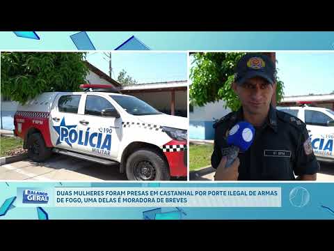 ARMAS DE GROSO CALIBRE FORAM APREENDIDAS COM MULHERES