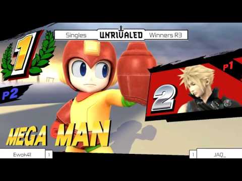 Unrivaled SSB4 - Ewok41 (Cloud) vs JAQ_ (Megaman) - Winners R3