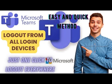 can't log out of microsoft teams