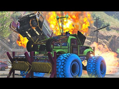GTA 5 INSANE SASQUATCH CRASHES - IMPACT COMPILATION #25