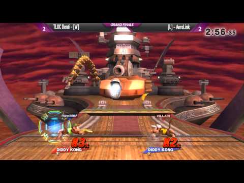 SW13 Smash Wii U - AeroLink (Green Diddy, Palutena) vs TLOC Denti (Yellow Diddy) - Grand Finals