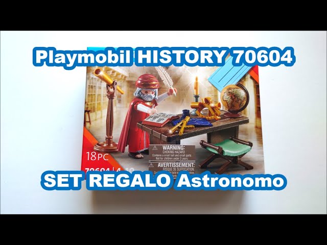 Vídeo relacionado con PLAYMOBIL History Set de Regalo Astrónomo, Multicolor, 18 Piezas