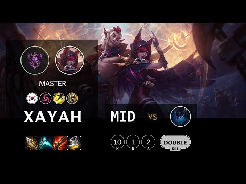 Xayah Mid vs Nocturne - KR Master Patch 10.15