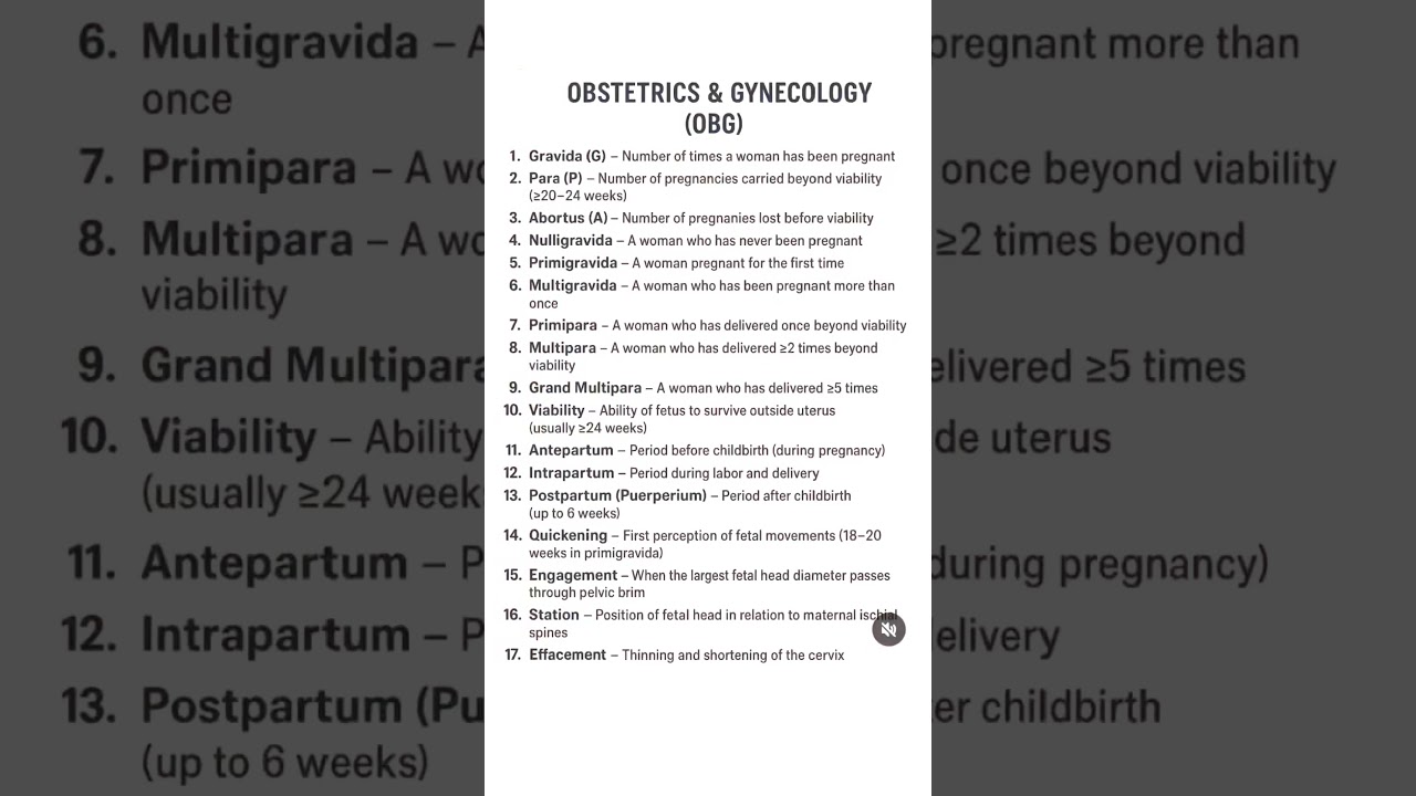 Obstetrics and Gynecology terminology #medical #biology #education #nurse #nursing #anatomy #norcet