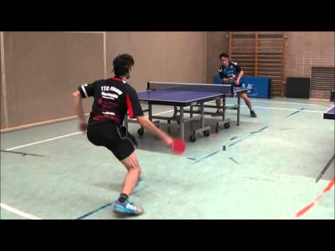 Trainingsmatches | An Nguyen und Marc Schinkel (Tischtennis 2015)