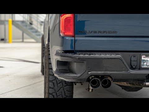 Chevy Silverado 6.2L V8 AWE exhaust before/after clips (Purez71)