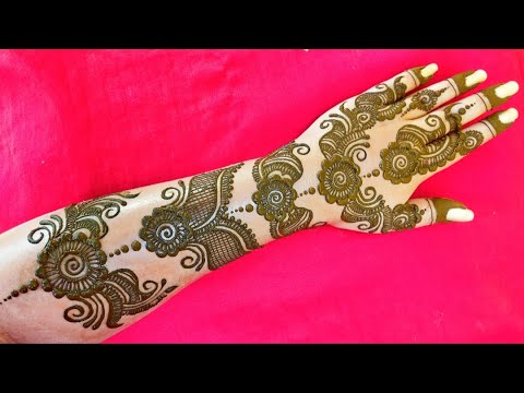 STYLISH & UNIQUE BANGLE / BELT STYLE HENNA MEHNDI DESIGN || Mehndi by Bhagyashree