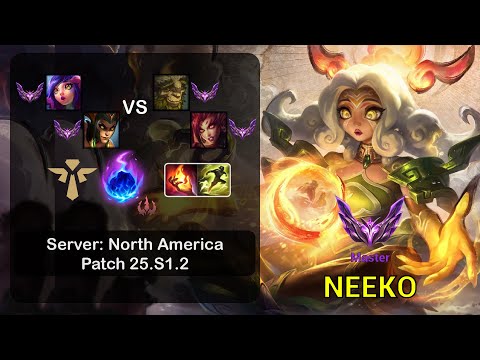 Neeko Support + Cassiopeia vs Ivern + Zyra - NA Master - Patch 25.S1.2