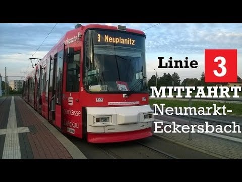 MITFAHRT: Zwickau Linie 3 Neumarkt-Eckersbach