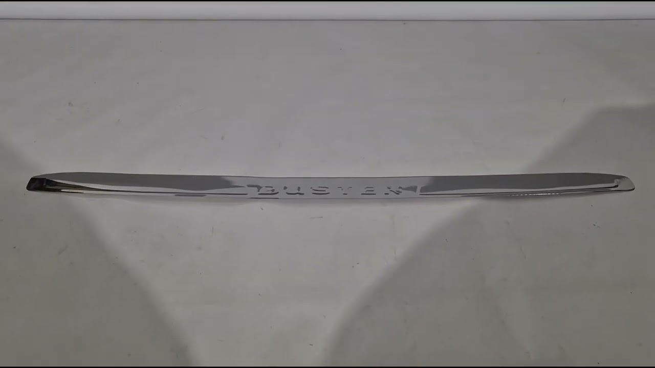 Renault Duster 2008–2017 Protectie bara spate Carmos V2 cu margine (inox) Video 5