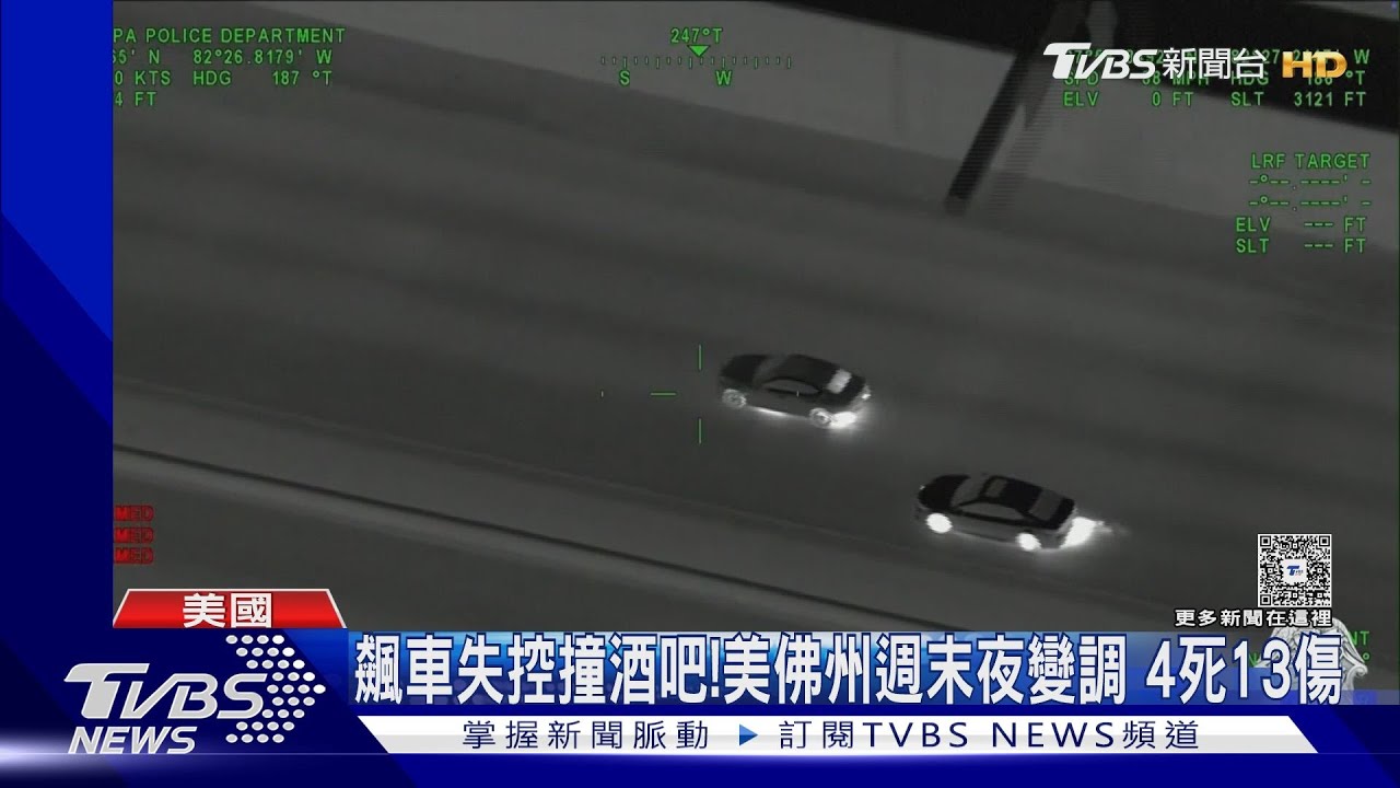 飆車失控撞酒吧!美國佛州週末夜變調 釀4死13傷