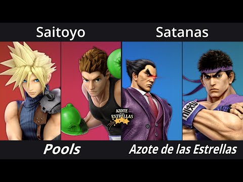 Azote de las Estrellas 10 - Pools - Saitoyo (Little Mac, Cloud) vs Satanas (Kazuya, Ryu)