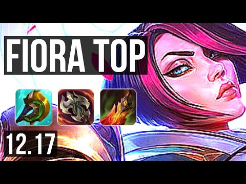 FIORA vs LILLIA (TOP) | 10/1/4, 500+ games, Godlike | KR Diamond | 12.17