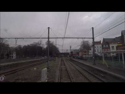{CAB RIDE} Siemens Desiro ML SNCB   Denderleeuw - Bruxelles midi (via la jonction Nord/Midi)