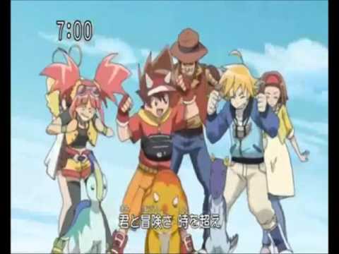 Dinosaur king: D-team with Digimons (ending)