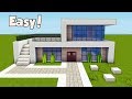 Minecraft: How To Build A Small & Easy Modern House Tutorial (#25)