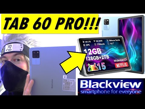 BLACKVIEW TAB 60 PRO unboxing review test budget tablet 2025 10 inch dual sim with new android 15