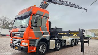 DAF CF 85 410 8X2 + HIAB 855 E8 APK 12-2026 platform truck for sale - Image 4 | Autoline BD DAF CF 85 410 8X2 + HIAB 855 E8 APK 12-2026 platform truck | Image 4 - Autoline