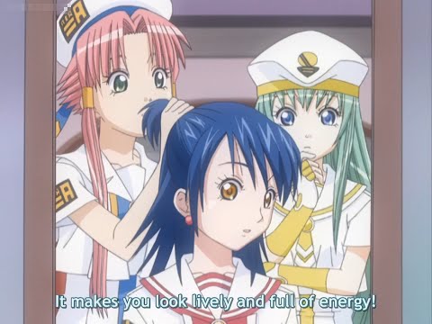 Aika burns her long hair and goes through Character Development™ (Aria the Natural anime haircut)